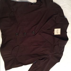 Stretchy Chocolate Brown Light Weight Jacket